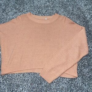 Pink Cropped Sweater